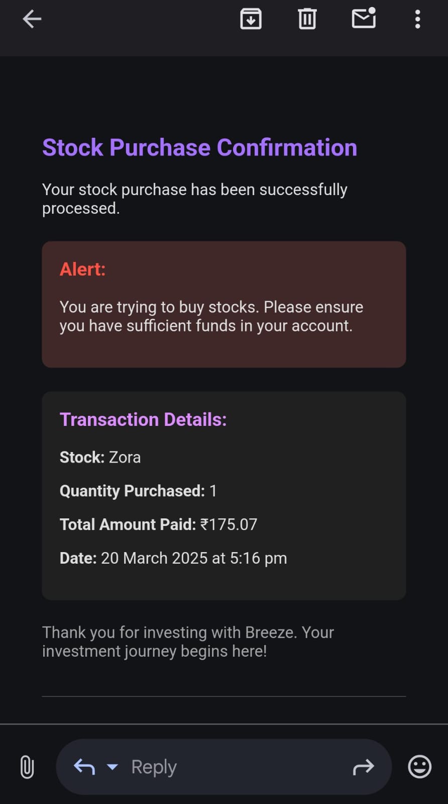 Email Notifications